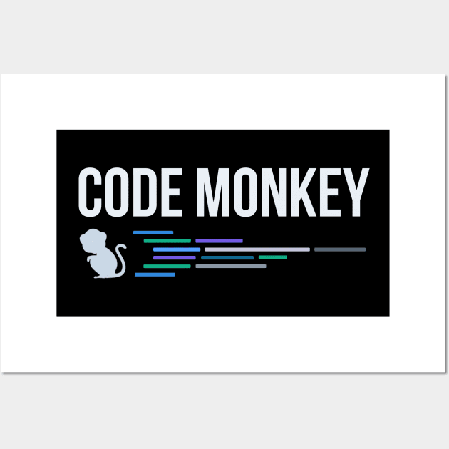 Developer Code Monkey Wall Art by thedevtee